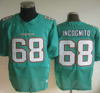 Nike Miami Dolphins #68 Richie Incognito Green Elite Jersey 2013 New Style