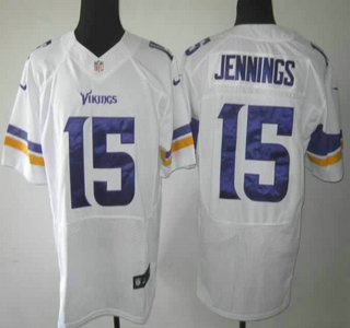 Nike Minnesota Vikings #15 Greg Jennings White 2013 New Style Elite Jersey
