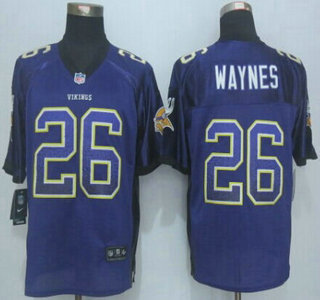 Nike Minnesota Vikings #26 Trae Waynes Drift Fashion Purple Elite Jersey