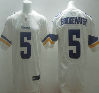 Nike Minnesota Vikings #5 Teddy Bridgewater White Elite Jersey