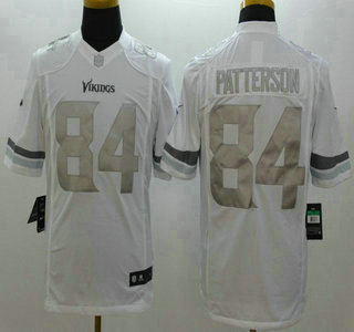 Nike Minnesota Vikings #84 Cordarrelle Patterson Platinum White Limited Jersey