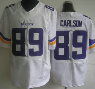 Nike Minnesota Vikings #89 John Carlson Elite White Jersey