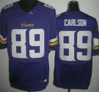 Nike Minnesota Vikings #89 John Carlson Purple Elite Jersey