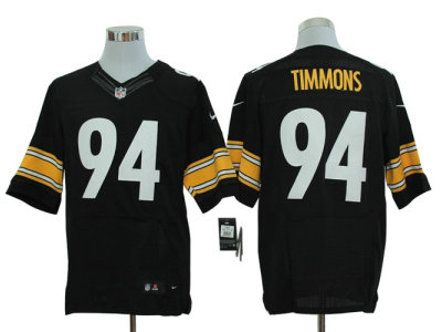 Nike NFL Pittsburgh Steelers 94 Lawrence Timmons Black 2012 Nike NFL Elite Jersey