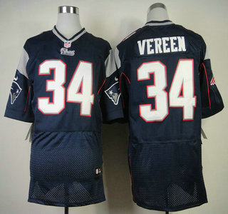 Nike New England Patriots #34 Shane Vereen Elite Blue Jersey