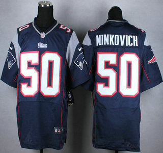 Nike New England Patriots #50 Rob Ninkovich Blue Elite Jersey