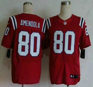 Nike New England Patriots #80 Danny Amendola Elite Red Jersey