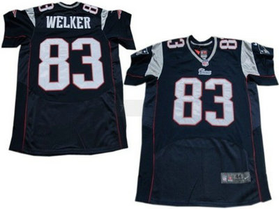 Nike New England Patriots 83 Wes Welker Blue 2012 Nike NFL Elite Jersey