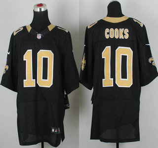 Nike New Orleans Saints #10 Brandin Cooks Black Elite Jersey