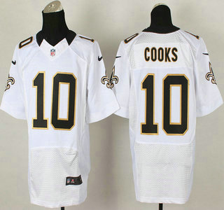 Nike New Orleans Saints #10 Brandin Cooks White Elite Jersey