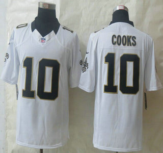 Nike New Orleans Saints #10 Brandin Cooks White Limited Jersey