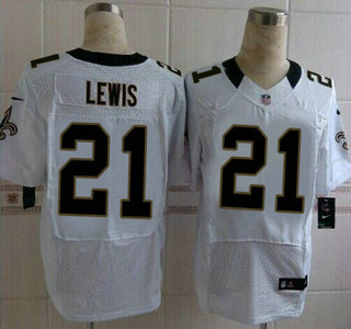 Nike New Orleans Saints #21 Keenan Lewis White Elite Jersey
