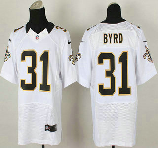 Nike New Orleans Saints #31 Jairus Byrd White Elite Jersey