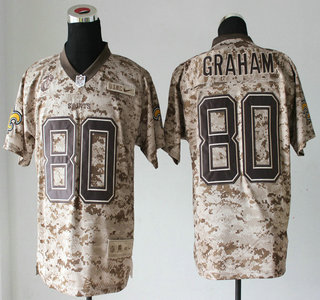 Nike New Orleans Saints #80 Jimmy Graham US.Mccuu 2013 Camo Elite Jersey