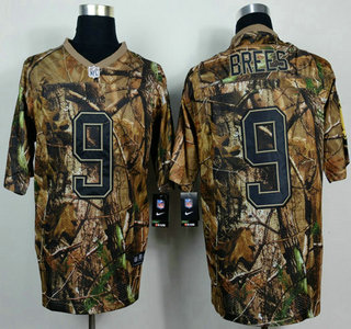 Nike New Orleans Saints #9 Drew Brees Camo Elite Jersey