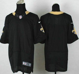 Nike New Orleans Saints Blank Black Elite Jersey