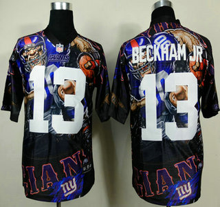 Nike New York Giants #13 Odell Beckham Jr 2014 Fanatic Fashion Elite Jersey