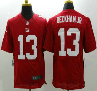 Nike New York Giants #13 Odell Beckham Jr Red Elite Jersey