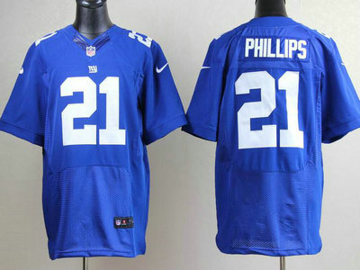 Nike New York Giants 21 Kenny Phillips Blue 2012 Nike NFL Elite Jersey