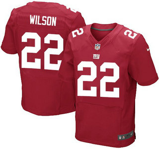 Nike New York Giants #22 David Wilson Red Elite Jersey