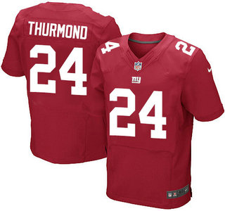 Nike New York Giants #24 Walter Thurmond Red Elite Jersey