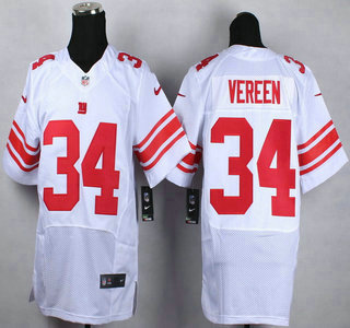 Nike New York Giants #34 Shane Vereen White Elite Jersey