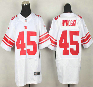 Nike New York Giants #45 Henry Hynoski White Elite Jersey