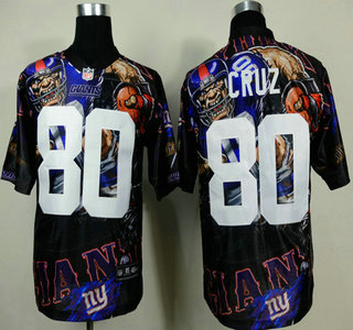 Nike New York Giants #80 Victor Cruz 2014 Fanatic Fashion Elite Jersey