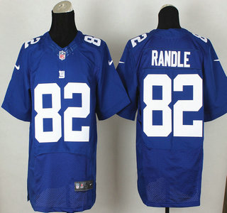 Nike New York Giants #82 Rueben Randle Blue Elite Jersey