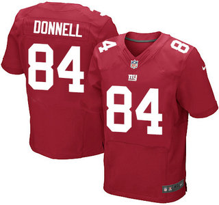 Nike New York Giants #84 Larry Donnell Red Elite Jersey