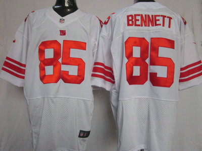 Nike New York Giants 85 Martellus Bennett White 2012 Nike NFL Elite Jersey