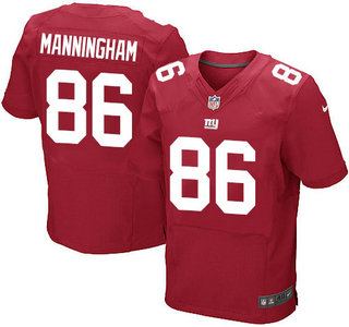 Nike New York Giants #86 Mario Manningham Red Elite Jersey