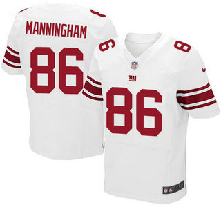 Nike New York Giants #86 Mario Manningham White Elite Jersey
