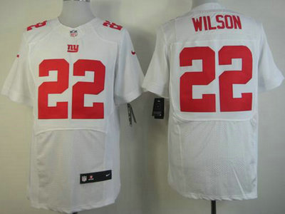 Nike New York Giants 22 David Wilson White 2012 Nike NFL Elite Jersey