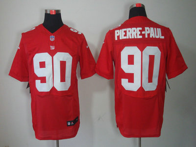 Nike New York Giants 90 Jason Pierre-Paul Red 2012 Nike NFL Elite Jersey