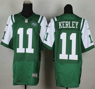 Nike New York Jets #11 Jeremy Kerley Green Elite Jersey