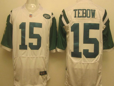 Nike New York Jets 15 Tim Tebow White 2012 Nike NFL Elite Jersey