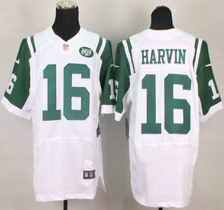Nike New York Jets #16 Percy Harvin White Elite Jersey