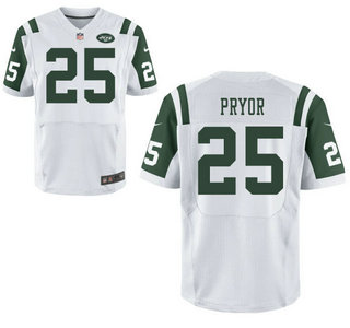 Nike New York Jets #25 Calvin Pryor 2014 NFL Draft #1 Pick White Elite Jersey