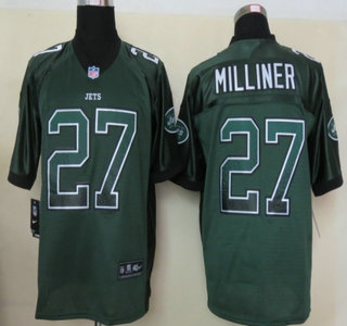 Nike New York Jets #27 Dee Milliner Drift Fashion Green Elite Jersey