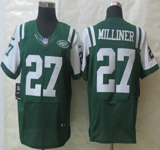 Nike New York Jets #27 Dee Milliner Green Elite Jersey
