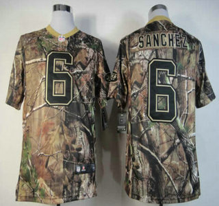 Nike New York Jets #6 Mark Sanchez Camo Elite Jersey