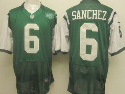 Nike New York Jets 6 Mark Sanchez Green 2012 Nike NFL Elite Jersey