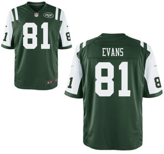 Nike New York Jets #81 Shaq Evans 2014 NFL Draft Green Elite Jersey