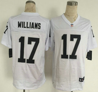Nike Oakland Raiders #17 Milton Williams White Elite Jersey
