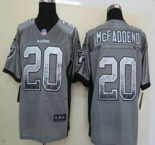 Nike Oakland Raiders #20 Darren McFadden Drift Fashion Grey Elite Jersey