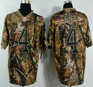 Nike Oakland Raiders #4 Derek Carr Camo Elite Jersey