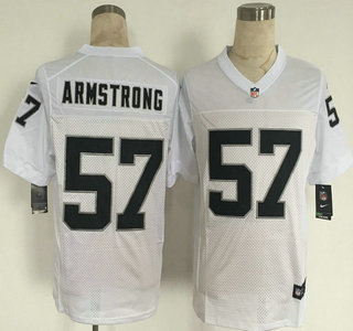 Nike Oakland Raiders #57 Ray-Ray Armstrong White Elite Jersey