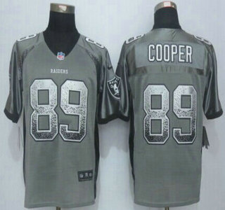 Nike Oakland Raiders #89 Amari Cooper Drift Fashion Grey Elite Jersey