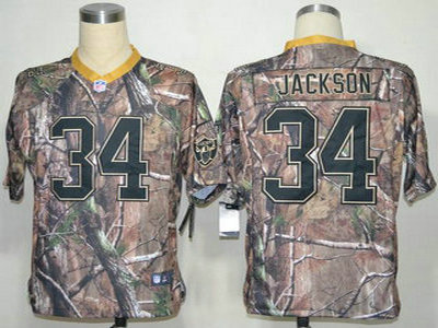 Nike Oakland Raiders 34 Bo.Jackson Camo Realtree Jersey